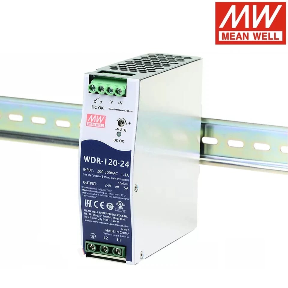Fuente de Poder MeanWell WDR-120-24