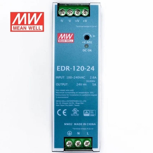 Fuente de power MeanWell EDR-120-24